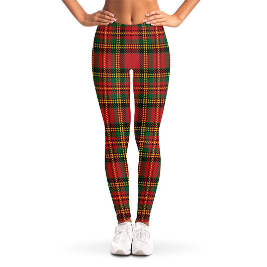 Pixel Stewart Scottish Tartan Print Women's Leggings