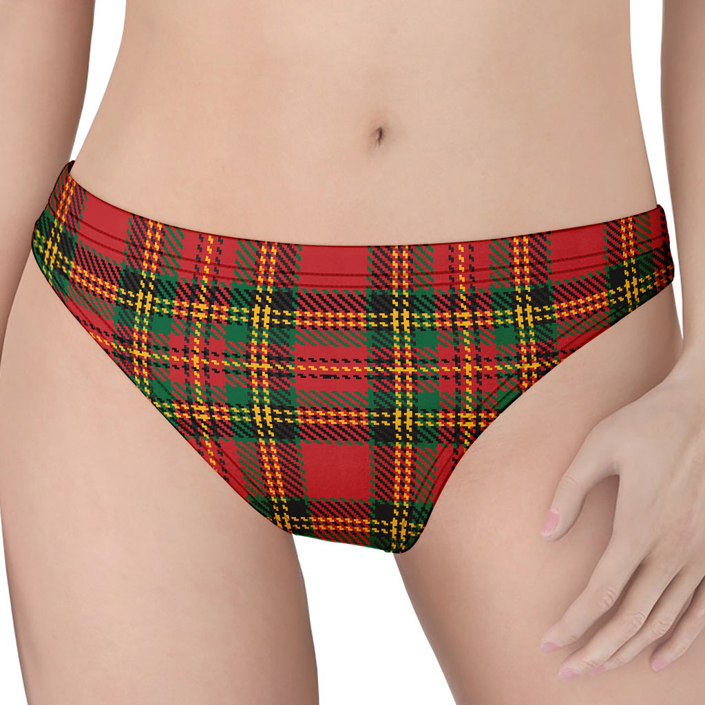 Pixel Stewart Scottish Tartan Print Women's Thong