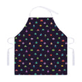 Pixel UFO Aliens Pattern Print Adjustable Apron