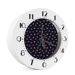 Pixel UFO Aliens Pattern Print Alarm Clock