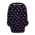 Pixel UFO Aliens Pattern Print Baby Seat Cover