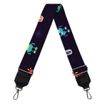 Pixel UFO Aliens Pattern Print Bag Strap