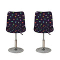Pixel UFO Aliens Pattern Print Bar Stool Covers