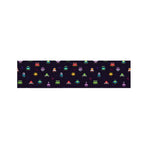 Pixel UFO Aliens Pattern Print Bed Runner