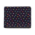 Pixel UFO Aliens Pattern Print Bifold Wallet