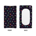 Pixel UFO Aliens Pattern Print Changing Pad Cover