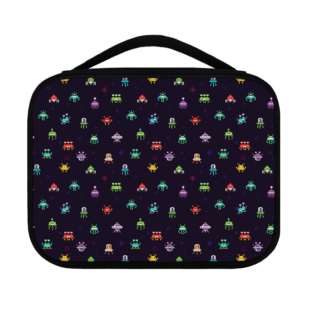 Pixel UFO Aliens Pattern Print Classic Bible Case