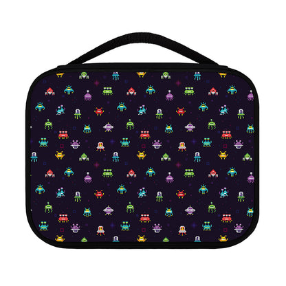 Pixel UFO Aliens Pattern Print Classic Bible Case