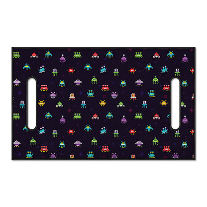 Pixel UFO Aliens Pattern Print Golf Cart Seat Cover