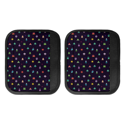 Pixel UFO Aliens Pattern Print Handle Covers