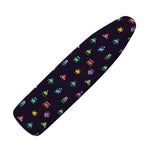 Pixel UFO Aliens Pattern Print Ironing Board Cover