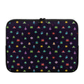 Pixel UFO Aliens Pattern Print Laptop Sleeve