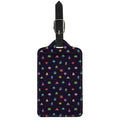 Pixel UFO Aliens Pattern Print Luggage Tag