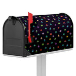 Pixel UFO Aliens Pattern Print Mailbox Cover