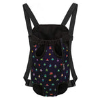Pixel UFO Aliens Pattern Print Pet Carrier Backpack