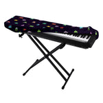 Pixel UFO Aliens Pattern Print Piano Keyboard Cover