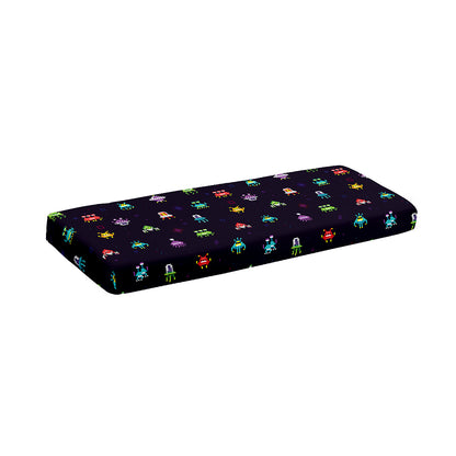 Pixel UFO Aliens Pattern Print Piano Keyboard Cover
