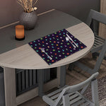 Pixel UFO Aliens Pattern Print Placemat