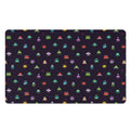 Pixel UFO Aliens Pattern Print Polyester Doormat