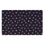 Pixel UFO Aliens Pattern Print Polyester Doormat