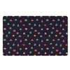 Pixel UFO Aliens Pattern Print Polyester Doormat