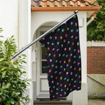 Pixel UFO Aliens Pattern Print Polyester Flag