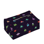 Pixel UFO Aliens Pattern Print Rectangle Tissue Box Cover