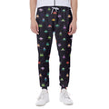 Pixel UFO Aliens Pattern Print Joggers