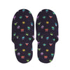 Pixel UFO Aliens Pattern Print Slippers