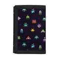 Pixel UFO Aliens Pattern Print Trifold Wallet