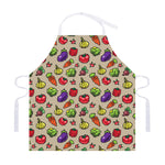 Pixel Vegetables Pattern Print Adjustable Apron