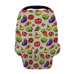 Pixel Vegetables Pattern Print Baby Seat Cover