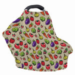 Pixel Vegetables Pattern Print Baby Seat Cover