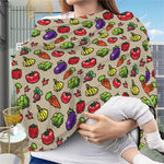 Pixel Vegetables Pattern Print Baby Seat Cover
