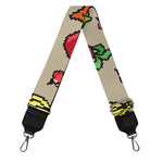 Pixel Vegetables Pattern Print Bag Strap