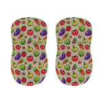 Pixel Vegetables Pattern Print Bar Stool Covers