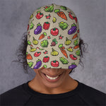 Pixel Vegetables Pattern Print Baseball Cap