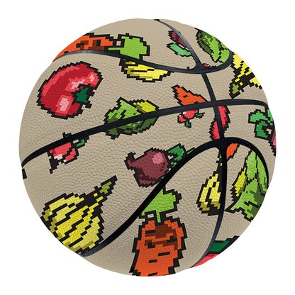 Pixel Vegetables Pattern Print Basketball