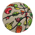 Pixel Vegetables Pattern Print Basketball
