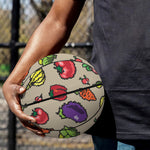 Pixel Vegetables Pattern Print Basketball