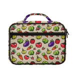 Pixel Vegetables Pattern Print Briefcase Bible Bag