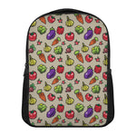 Pixel Vegetables Pattern Print Casual Backpack
