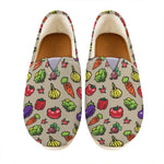 Pixel Vegetables Pattern Print Casual Shoes
