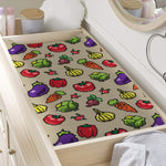 Pixel Vegetables Pattern Print Changing Pad Cover