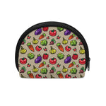 Pixel Vegetables Pattern Print Coin Purse