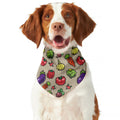 Pixel Vegetables Pattern Print Dog Bandana