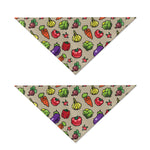 Pixel Vegetables Pattern Print Dog Bandana