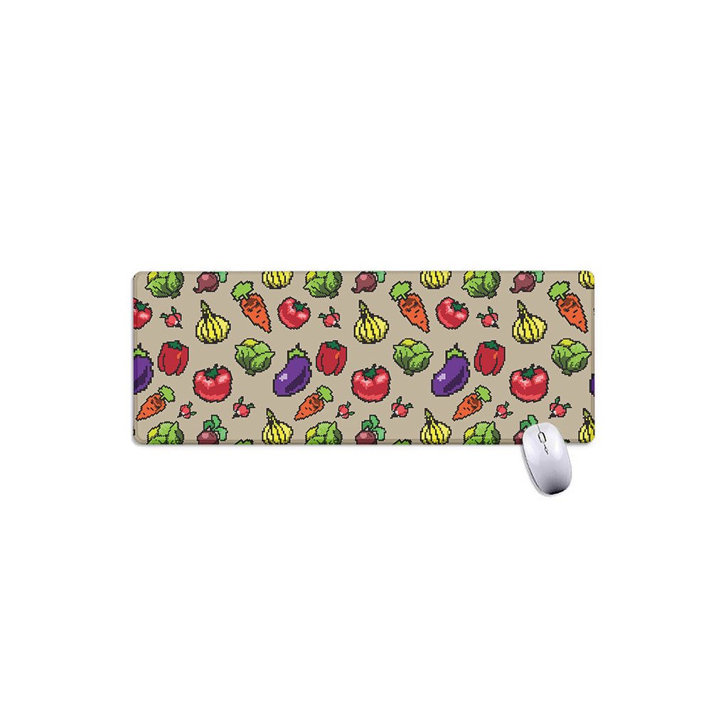 Pixel Vegetables Pattern Print Extended Mouse Pad