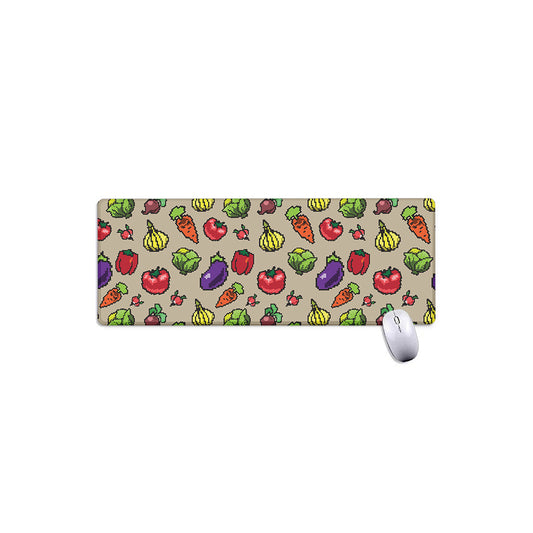 Pixel Vegetables Pattern Print Extended Mouse Pad