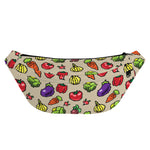 Pixel Vegetables Pattern Print Fanny Pack